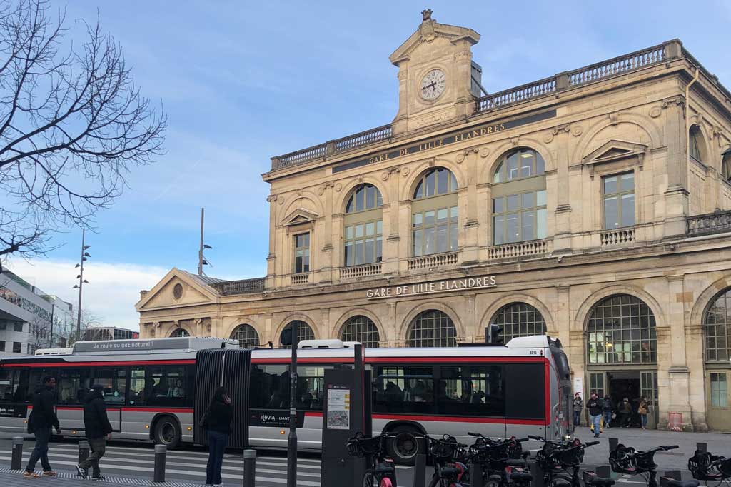 Gare Lille Flandres has a central location, an easy walk from the historic centre of the city. (Photo © 2024 Rover Media)